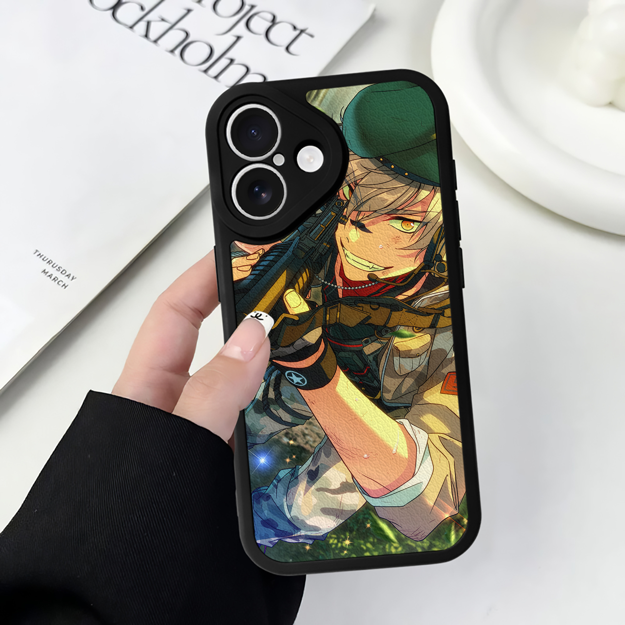 （画像用） あんさんぶるスターズ! Ensemble Stars 【iPhone 16シリーズ対応】シリコンスマホケース（レザー調） 材質：シリコン